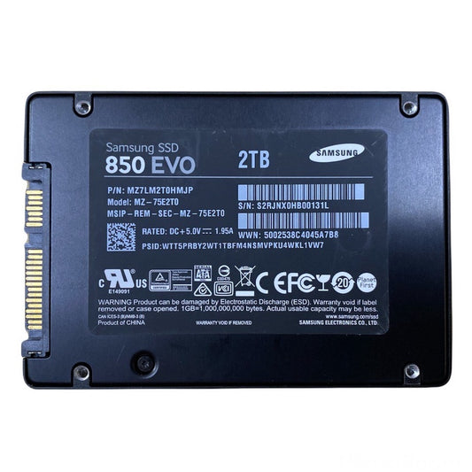 SSD (เอสเอสดี) SAMSUNG 850 EVO 2TB สินค้ามือสอง มีประกันให้ ไม่มีกล่อง สินค้าพร้อมใช้งาน ⚡