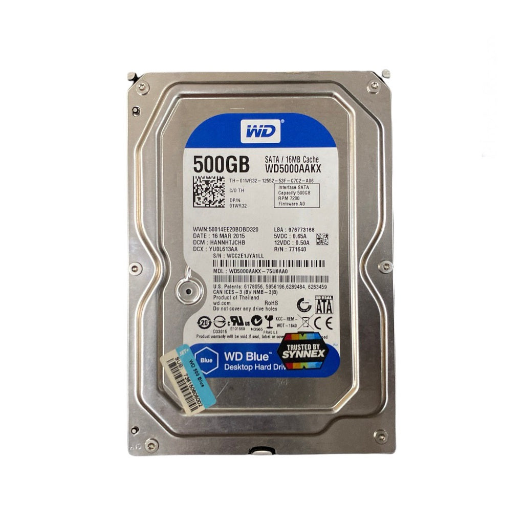 HDD (ฮาร์ดดิส) WD BLUE 500GB (7200RPM SATA3) (WD5000AZLX) สินค้ามือสอง มีประกันให้ ไม่มีกล่อง สินค้าพร้อมใช้งาน ⚡