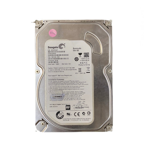 HDD (ฮาร์ดดิส) Seagate 500GB สินค้ามือสอง มีประกันให้ ไม่มีกล่อง สินค้าพร้อมใช้งาน ⚡