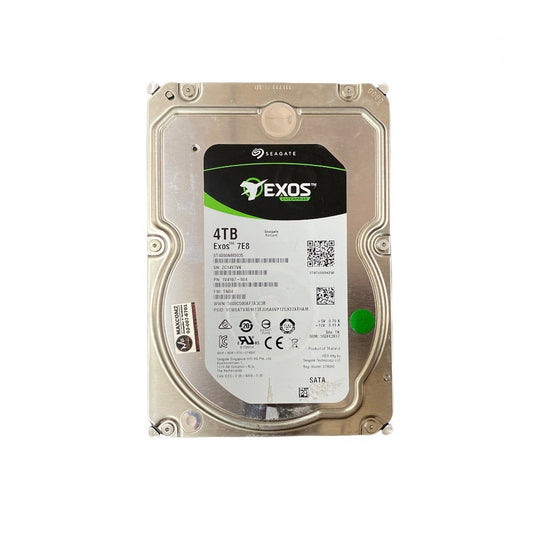 HDD (ฮาร์ดดิส) Seagate 4TB Exos 7E8 512e SATA III 3.5" (ST4000NM002A) สินค้ามือสอง มีประกันให้ ไม่มีกล่อง สินค้าพร้อมใช้งาน ⚡