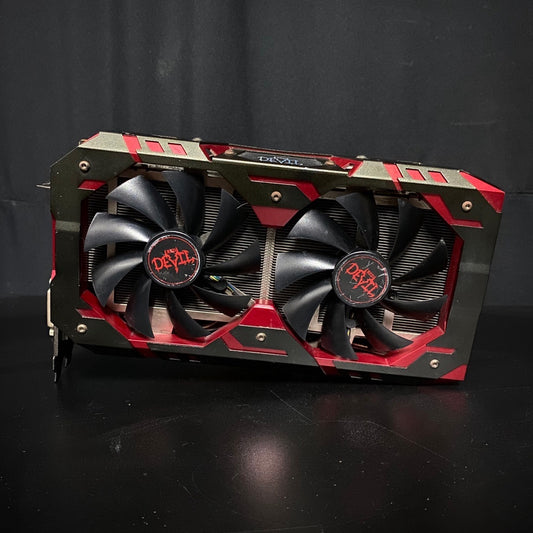 การ์ดจอ VGA POWERCOLOR RX 580 RED DEVIE 8GB OC GDDR5 สินค้ามือสอง มีประกันร้านให้ 14 วัน MAXCOM