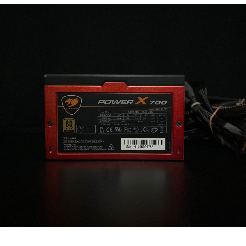 POWER PSU COUGAR CGR POWER-X B4-700 700W +80 PLUS BRONZE พาวเวอร์ สินค้ามือสอง ใช้งานได้ปกติ MAXCOM