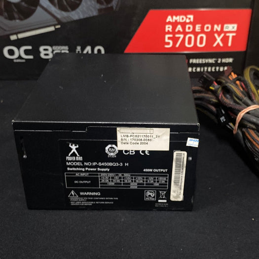 POWER PSU POWERMAN S450BQ3 450W 80+ สินค้ามือสอง ไม่มีกล่อง ประกันร้าน 14 DAY MAXCOM