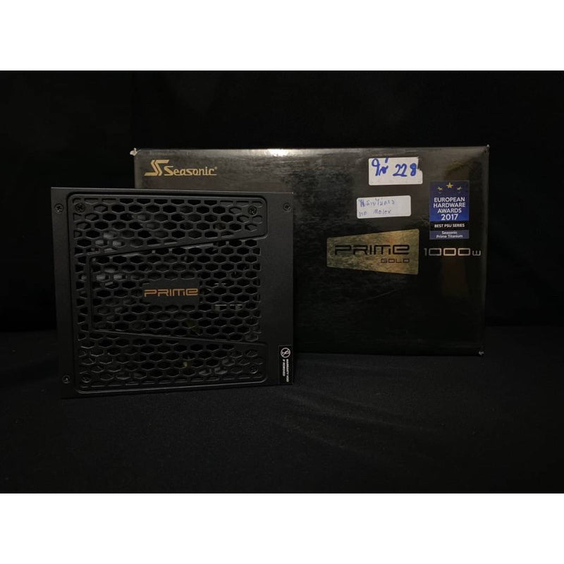 พาวเวอร์ PSU SEASONIC PRIME GOLD 1000W +80PLUS GOLD สินค้ามือสอง มีกล่อง สายไม่ครบ ประกันร้าน 14 DAY