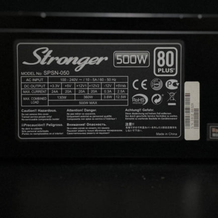 POWER PSU STRONGER SPAN 050 500W 80+ สินค้ามือสอง ไม่มีกล่อง ประกันร้าน 14 DAY MAXCOM