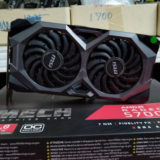 การ์ดจอ VGA MSI RX 5700XT MECH OC 8GB GDDR6 สินค้ามือสอง ใช้งานได้ปกติ ประกันร้าน 14 วัน MAXCOM