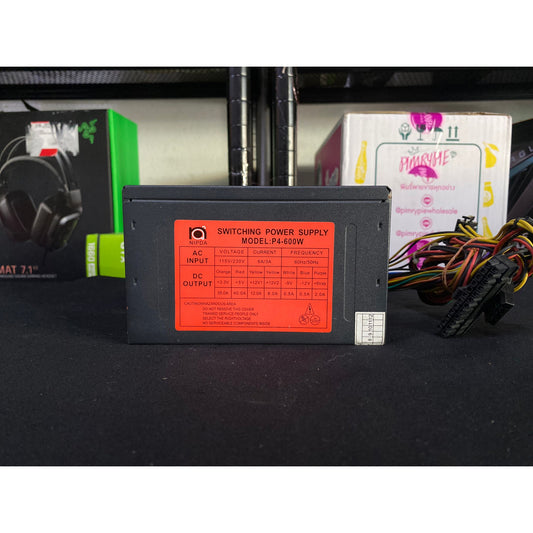 POWER PSU NIPDA P4-600 600W ไม่มีสายต่อไฟเลี้ยง 6  พิน สินค้ามือสอง ใช้งานได้ปกติ  มีประกันร้าน 14 วัน MAXCOM2