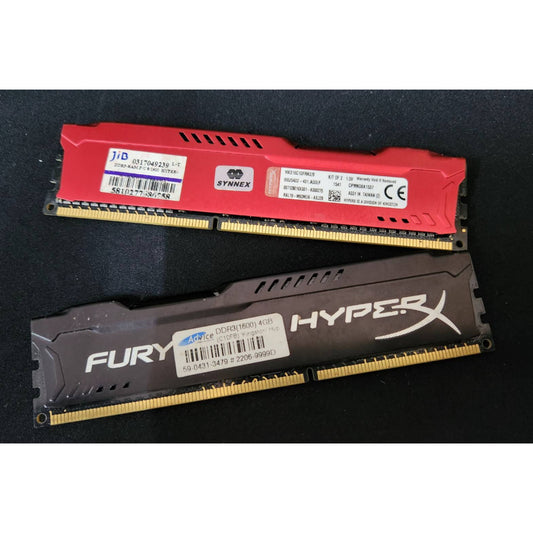 แรม RAM HyperX Fury DDR3(1600) 4GB สินค้ามือ 2 ไม่มีกล่อง ประกันร้าน 14 วัน