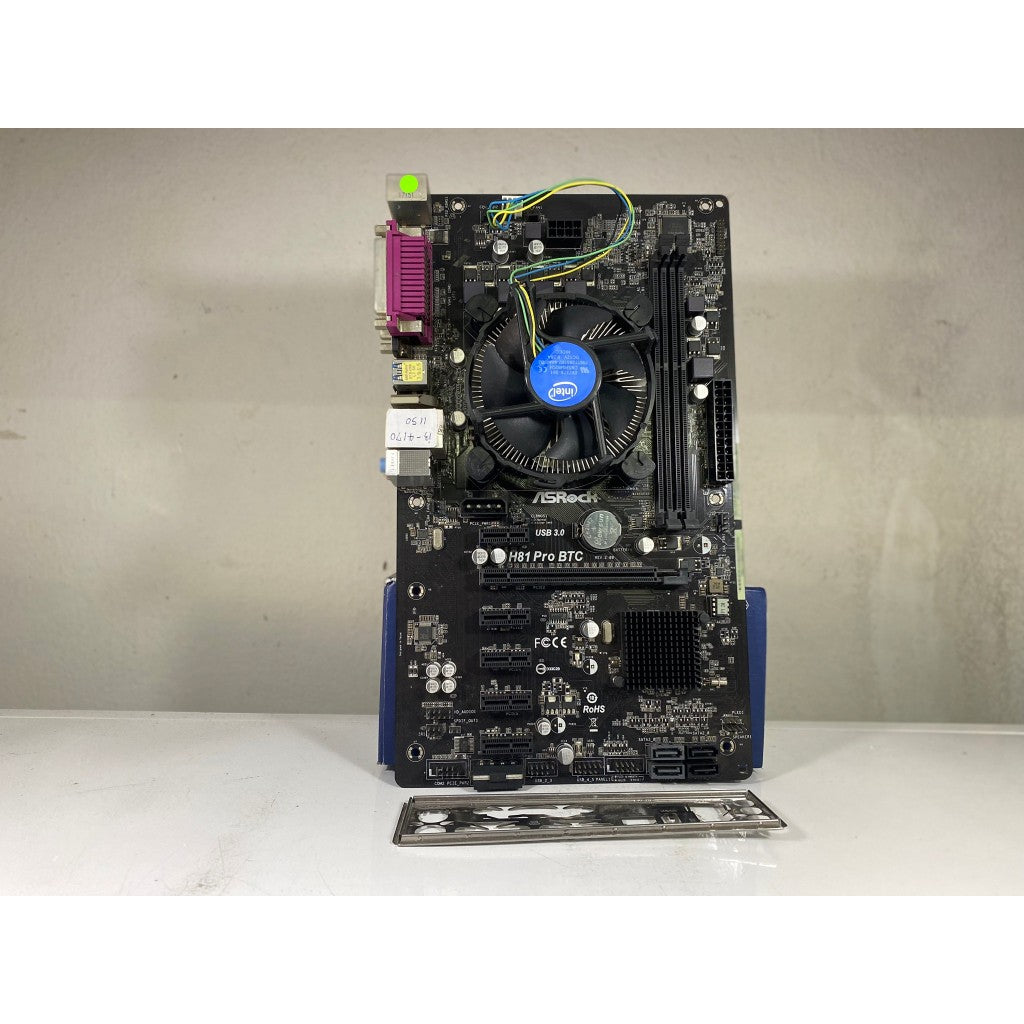 ชุดเซ็ตซีพียู+บอร์ด CPU I3 4170 + MB ASROCK H81 PRO BTC SOCKET1150 มีเพทหลัง สินค้ามือสอง มีประกันร้านให้ 14 วัน MAXCOM