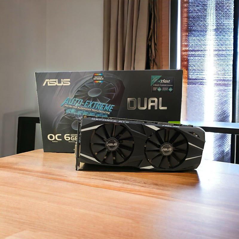 การ์ดจอ VGA ASUS DUAL RTX 2060 6GB DDR6 สินค้ามือสอง ประกันร้าน 14 วัน MAXCOM