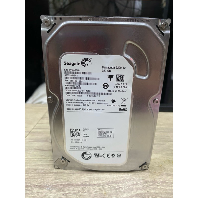 HDD SEAGATE BARRACUDA 320GB 7200.12 ใช้งานปกติ มือสอง