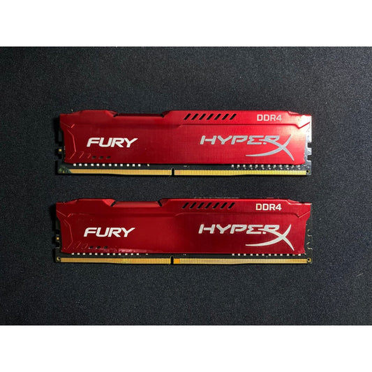 RAM FURY HYPER DDR4 8GB 4*2 BUS2400 ( แรม ) สินค้ามือสอง มีประกันตลอดการใช้งาน MAXCOM