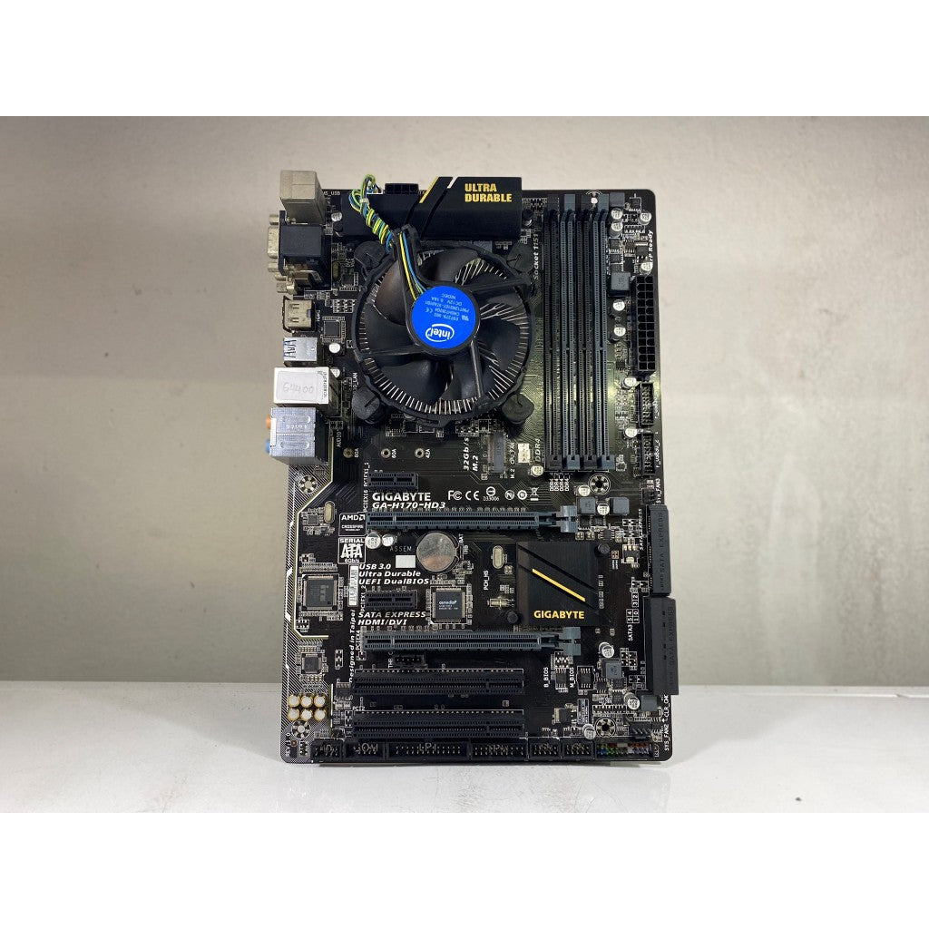 ชุดเซ็ตซีพียู+บอร์ด CPU G4400 + MB GIGABYTE GA-H170-HD3 SOCKET1151 ไม่มีเพทหลัง สินค้ามือสอง มีประกันร้านให้ MAXCOM