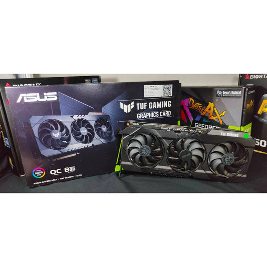 การ์ดจอ VGA ASUS TUF RTX 3070TI GAMING OC 8GB สินค้ามือ2 สภาพใหม่ มีกล่อง ประกัน ASUS 11/24 MAXCOM