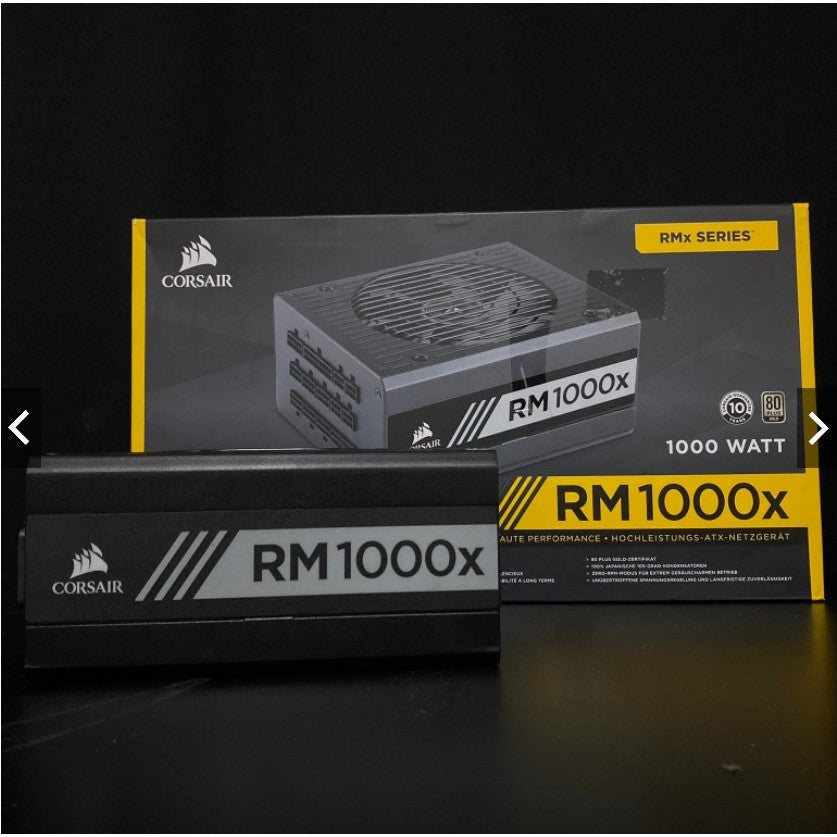 POWER PSU CORSAIR RPS0010 RM1000X 1000W +80 PLUS GOLD พาวเวอร์ สินค้ามือสอง ใช้งานได้ปกติ MAXCOM