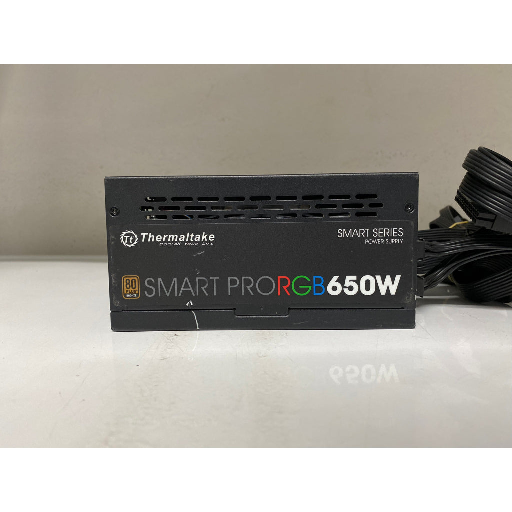 POWER PSU THERMALTAKE SMART PRO RGB SPR-650AH3FSB-R 650W 80+ BRONZE ขาดสาย CPU/MOLET สินค้ามือสอง ประกัน ASCENTI 07/24