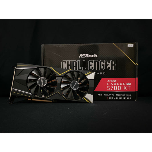 การ์ดจอ VGA ASROCK RX 5700XT CHALLENGER 8GB 2 FAN สินค้ามือสอง ไม่มีกล่อง มีประกันร้านให้ 14 วัน MAXCOM