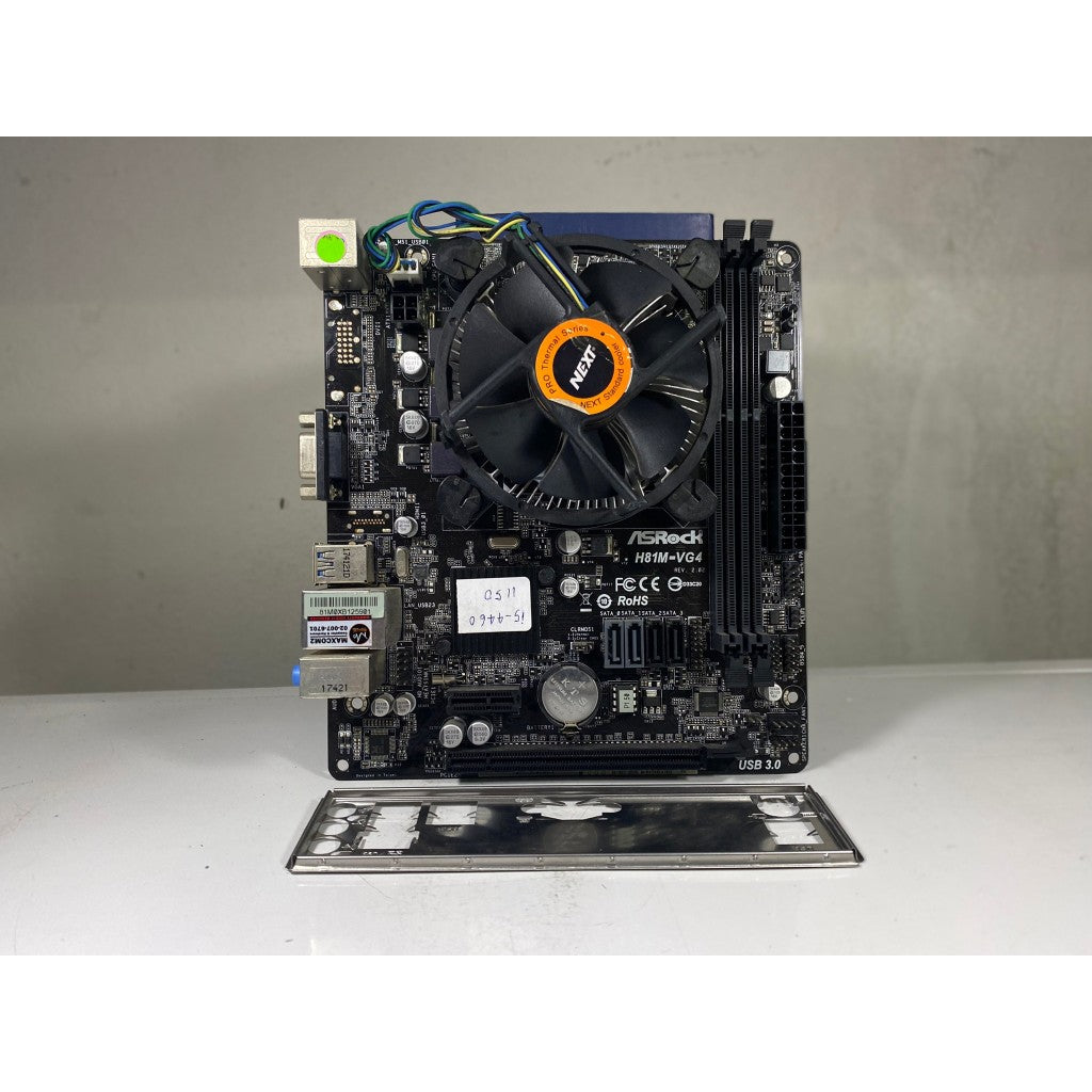 ชุดเซ็ตซีพียู+บอร์ด CPU INTEL I5 4460 + ASROCK H81M-VG4 SOCKET1150 มีเพทหลัง สินค้ามือสอง มีประกันร้านให้ 14 วัน MAXCOM