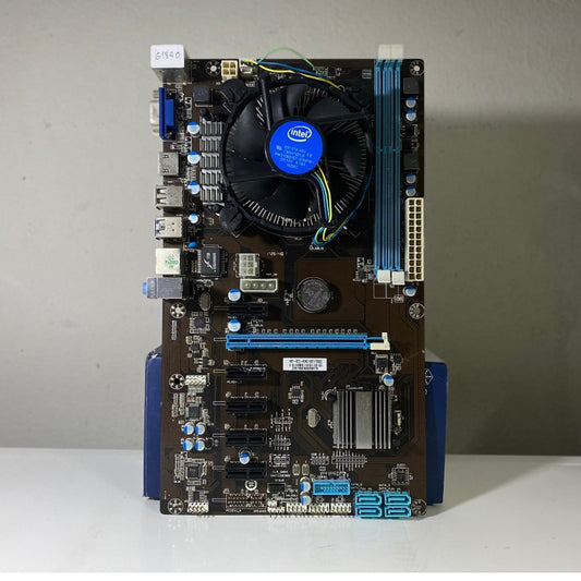 ชุดเซ็ตซีพียู+บอร์ด CPU CELERON (เลือกได้) + MB KING H81 BTC SOCKET1150 ไม่มีเพทหลัง MAXCOM