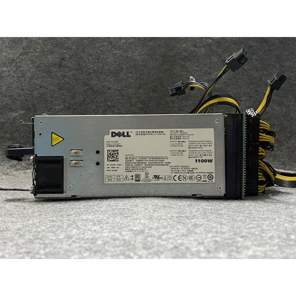 POWER PSU DELL PS-2112-2D1-LF 1100W สินค้ามือสอง ใช้งานได้ปกติ มีประกันร้าน 14 วัน MAXCOM