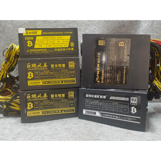 POWER PSU 1800W - 2000W คละรุ่น พาวเวอร์ซัพพลาย สินค้ามือสอง ไม่มีกล่อง ประกันร้าน 14 DAY